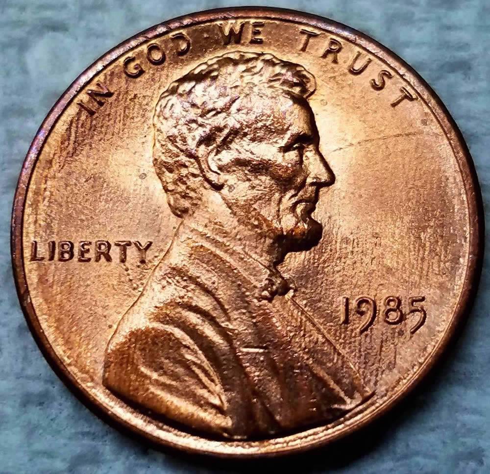 1985-P-Lincoln-Entire-Letter-E-Is-Hollowed-In-We-On-The-Obverse?